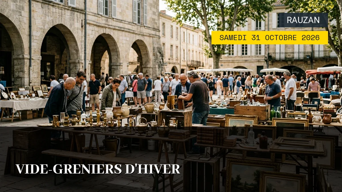 Affiche de l'événement : Vide-greniers d&rsquo;Hiver — Du Samedi 31 Octobre 2026 au Dimanche 1 Novembre 2026