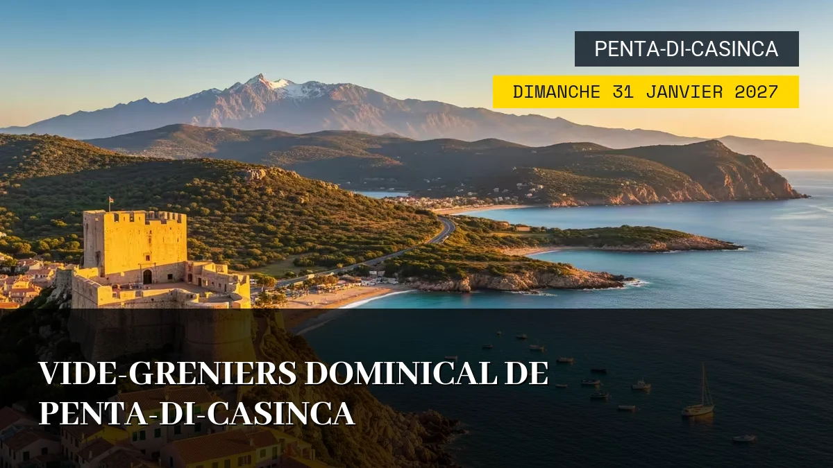 Affiche de l'événement : Vide-Greniers Dominical de Penta-di-Casinca – Dimanche 31 Janvier 2027