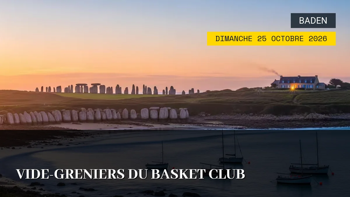 Affiche de l'événement : Vide-greniers du Basket Club – Dimanche 25 Octobre 2026