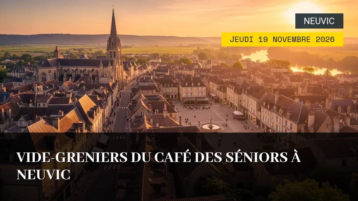 Affiche de l'événement : Vide-Greniers du Café des Séniors à Neuvic – Jeudi 19 Novembre 2026