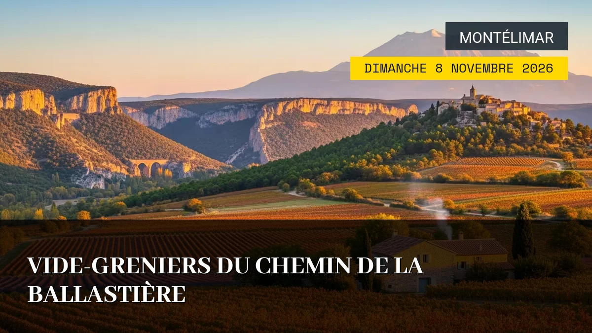 Affiche de l'événement : Vide-greniers du Chemin de la Ballastière – Dimanche 8 Novembre 2026
