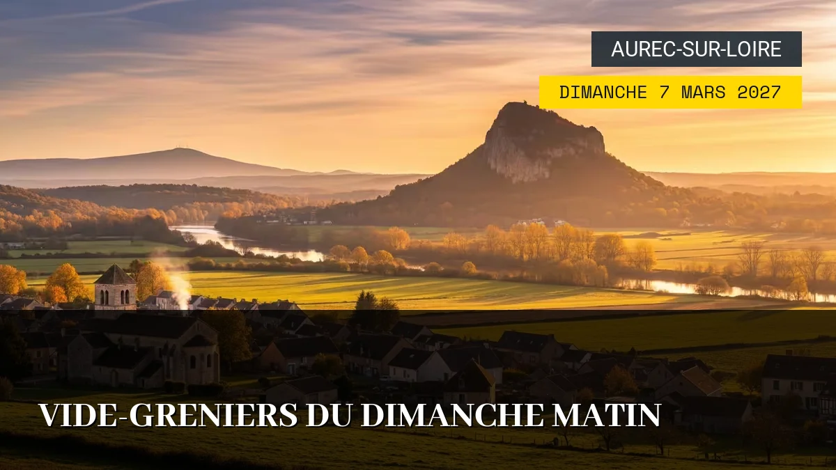 Affiche de l'événement : Vide-Greniers du Dimanche Matin – Dimanche 7 Mars 2027
