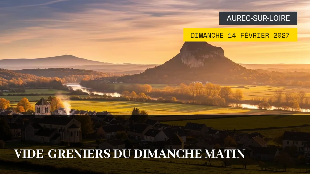 Affiche de l'événement : Vide-Greniers du Dimanche Matin – Dimanche 14 Février 2027