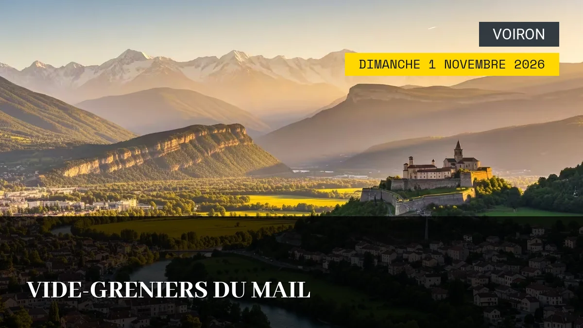 Affiche de l'événement : Vide-Greniers du Mail – Dimanche 1 Novembre 2026