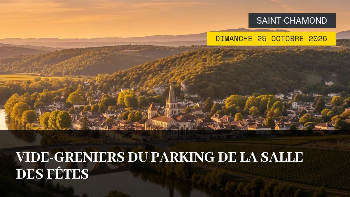 Affiche de l'événement : Vide-Greniers du Parking de la Salle des Fêtes – Dimanche 25 Octobre 2026