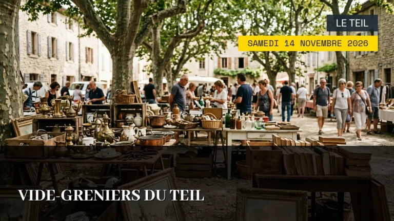 Vide-Greniers du Teil – Samedi 14 Novembre 2026