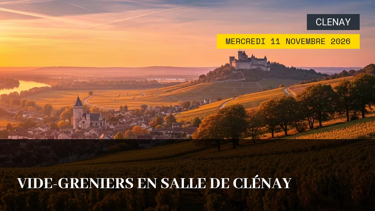 Affiche de l'événement : Vide-greniers en salle de Clénay – Mercredi 11 Novembre 2026