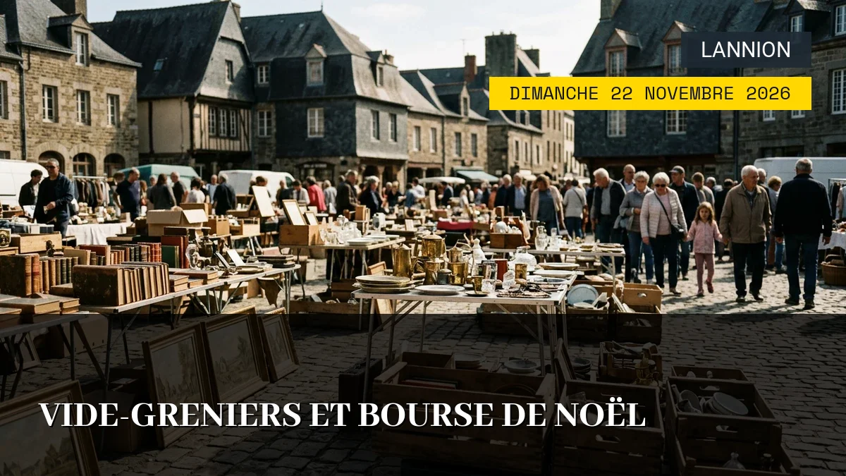Affiche de l'événement : Vide-Greniers et Bourse de Noël – Dimanche 22 Novembre 2026