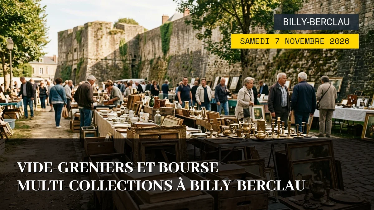 Affiche de l'événement : Vide-Greniers et Bourse Multi-Collections à Billy-Berclau – Samedi 7 Novembre 2026