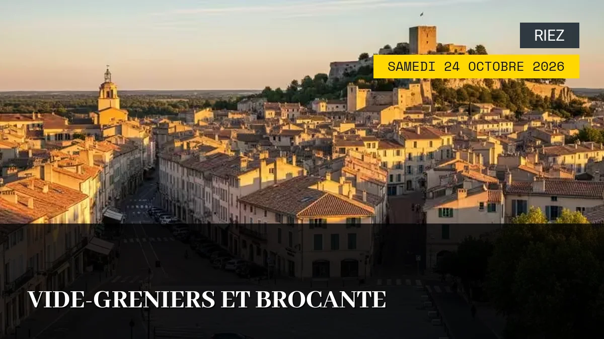 Affiche de l'événement : Vide-greniers et Brocante – Samedi 24 Octobre 2026