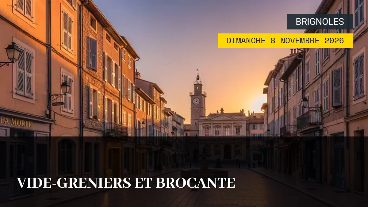 Affiche de l'événement : Vide-greniers et Brocante – Dimanche 8 Novembre 2026