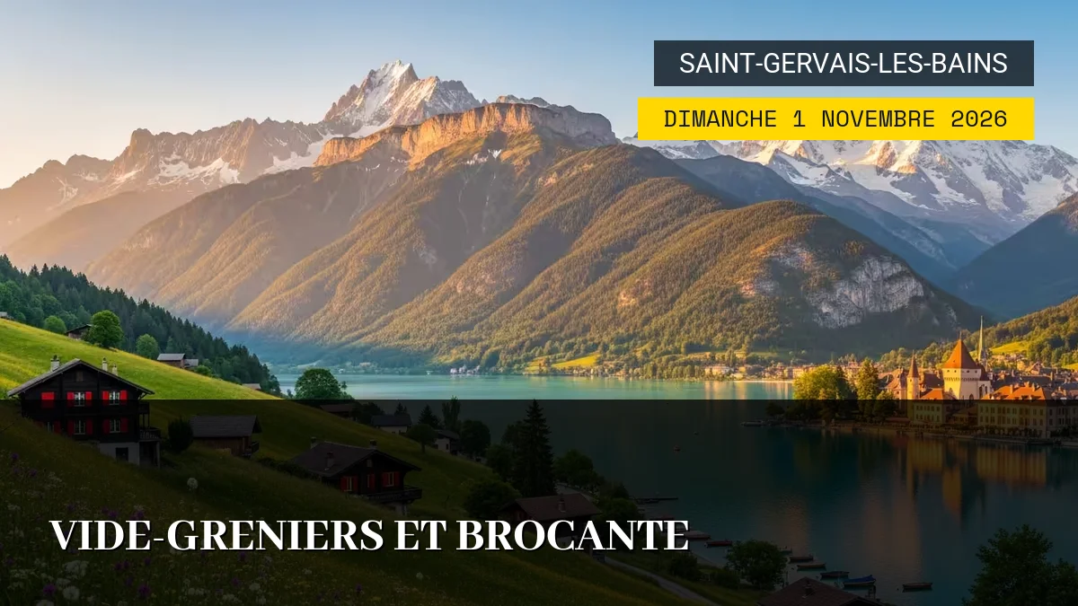 Affiche de l'événement : Vide-Greniers et Brocante – Dimanche 1 Novembre 2026