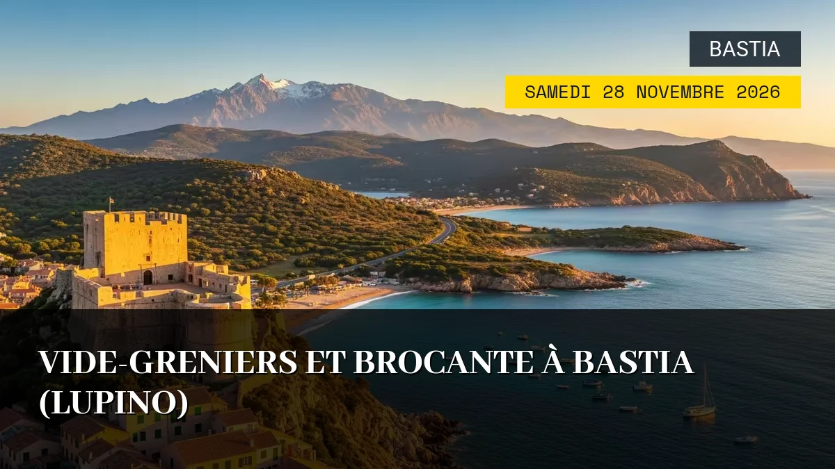 Affiche de l'événement : Vide-Greniers et Brocante à Bastia (Lupino) – Samedi 28 Novembre 2026