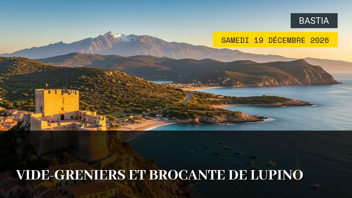 Affiche de l'événement : Vide-Greniers et Brocante de Lupino – Samedi 19 Décembre 2026