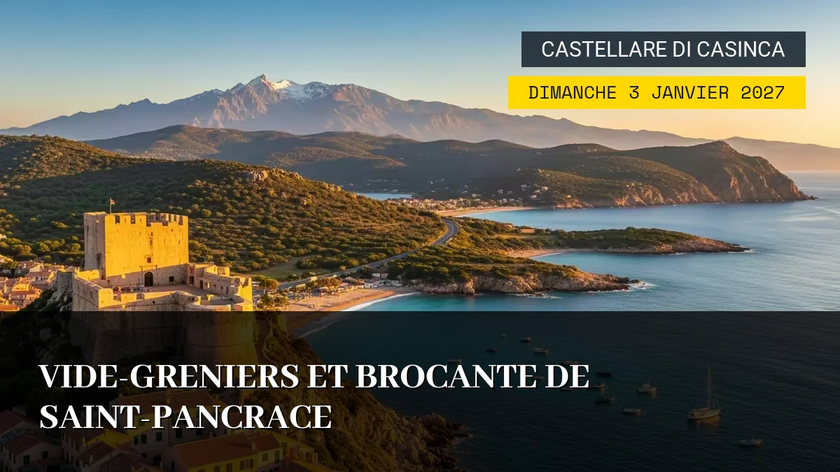 Affiche de l'événement : Vide-greniers et Brocante de Saint-Pancrace – Dimanche 3 Janvier 2027
