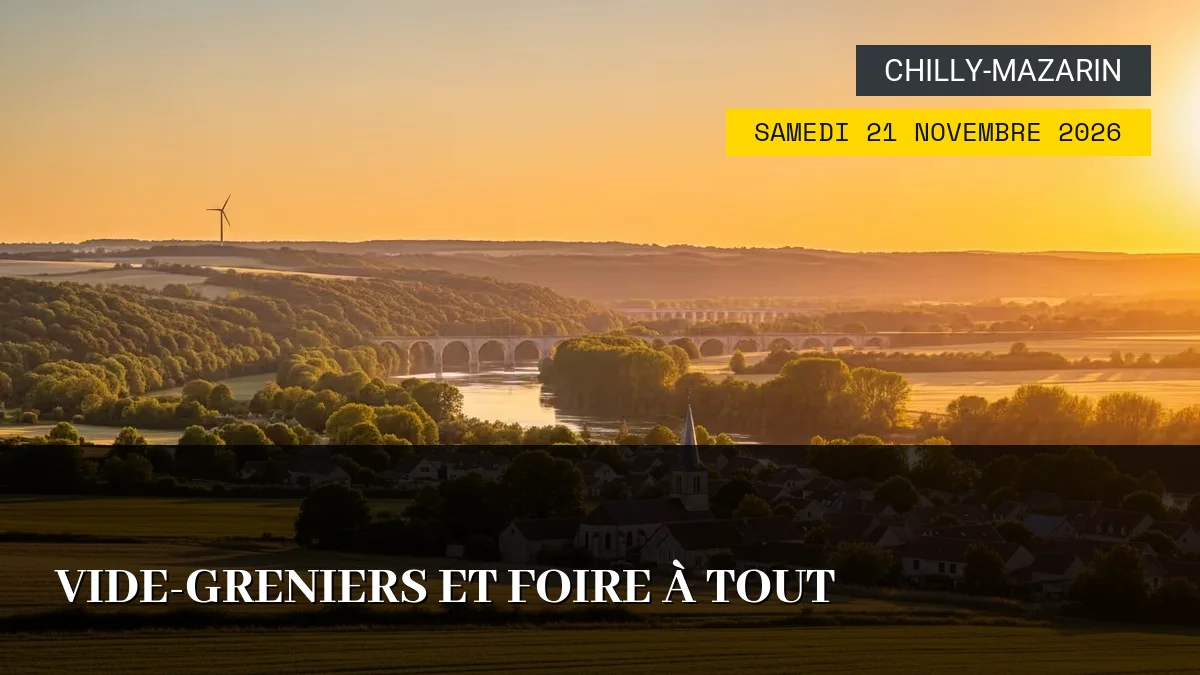 Affiche de l'événement : Vide-Greniers et Foire à Tout – Samedi 21 Novembre 2026