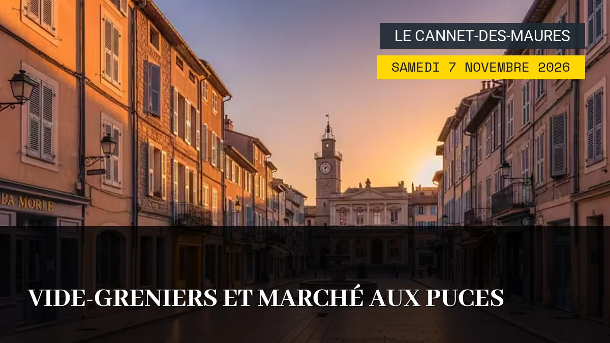 Affiche de l'événement : Vide-Greniers et Marché aux Puces – Samedi 7 Novembre 2026
