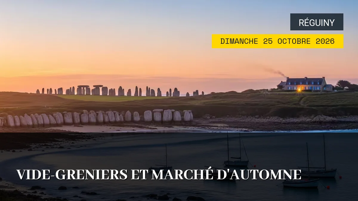 Affiche de l'événement : Vide-greniers et Marché d&rsquo;Automne – Dimanche 25 Octobre 2026
