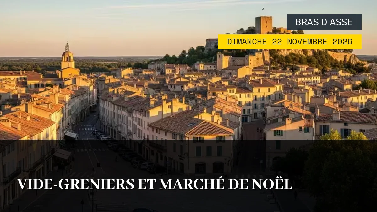 Affiche de l'événement : Vide-greniers et Marché de Noël – Dimanche 22 Novembre 2026