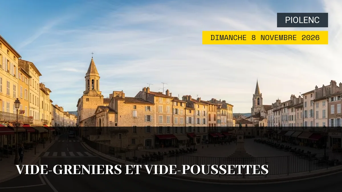 Affiche de l'événement : Vide-Greniers et Vide-Poussettes – Dimanche 8 Novembre 2026