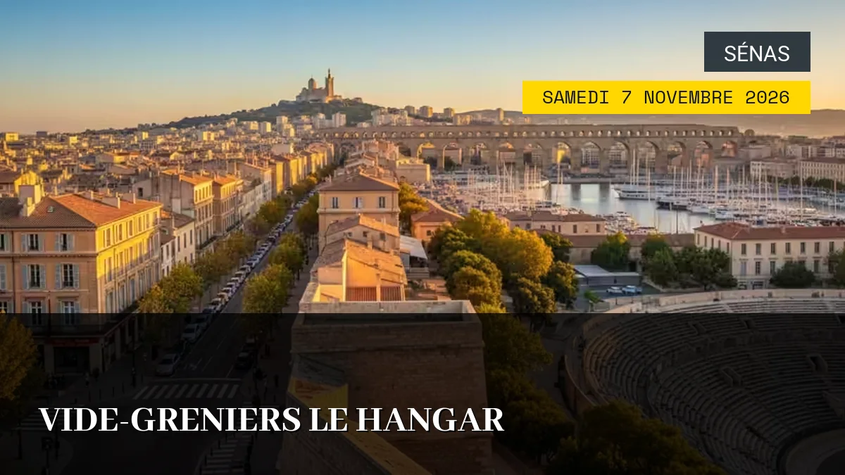 Affiche de l'événement : Vide-greniers Le Hangar – Samedi 7 Novembre 2026