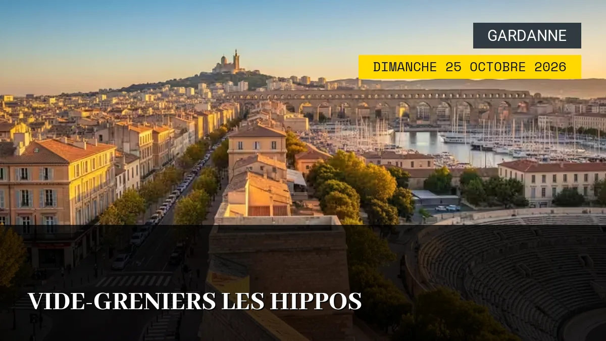 Affiche de l'événement : Vide-Greniers Les Hippos – Dimanche 25 Octobre 2026