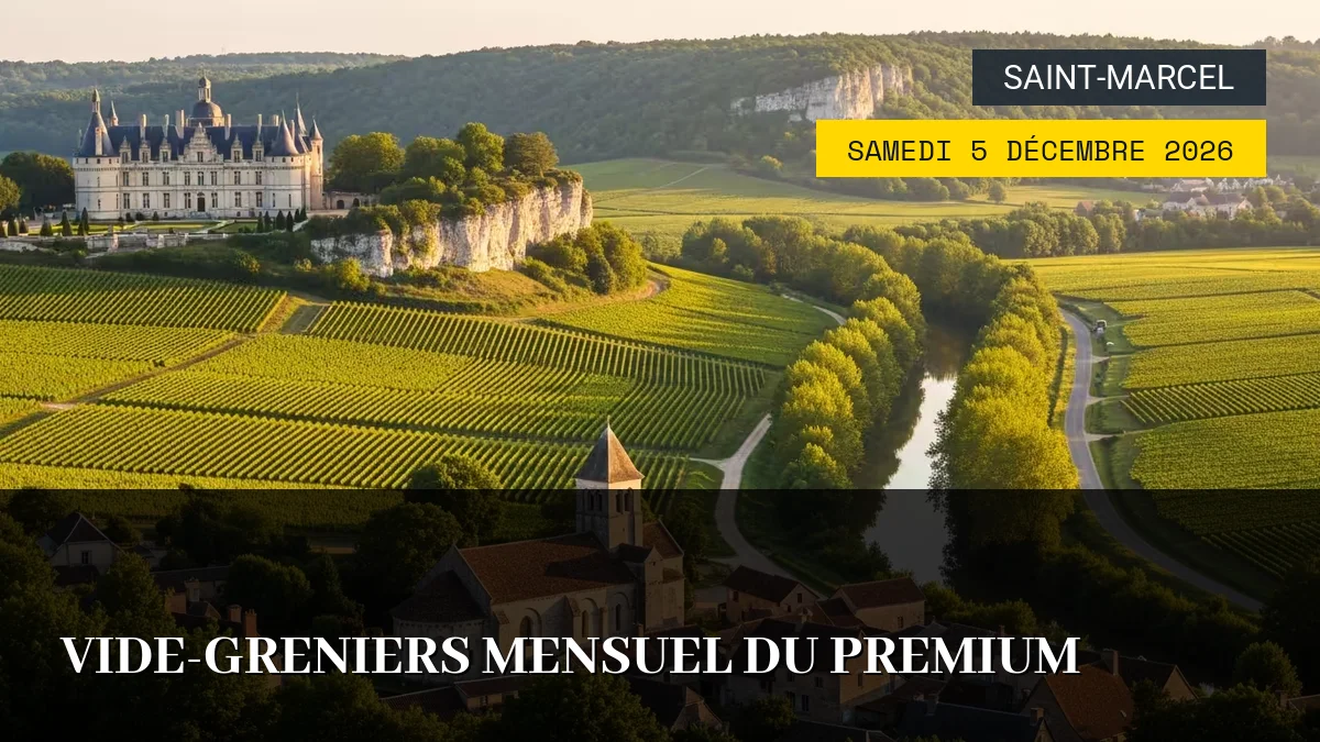 Affiche de l'événement : Vide-greniers mensuel du Premium – Samedi 5 Décembre 2026