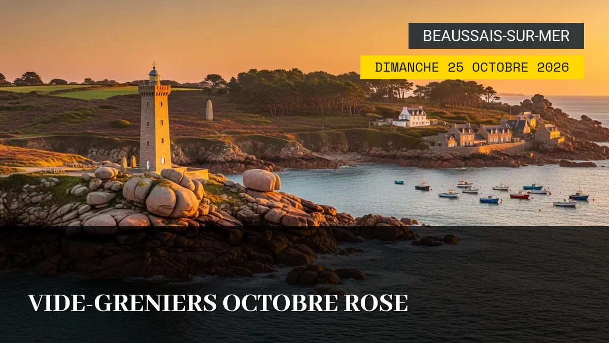 Affiche de l'événement : Vide-greniers Octobre Rose – Dimanche 25 Octobre 2026