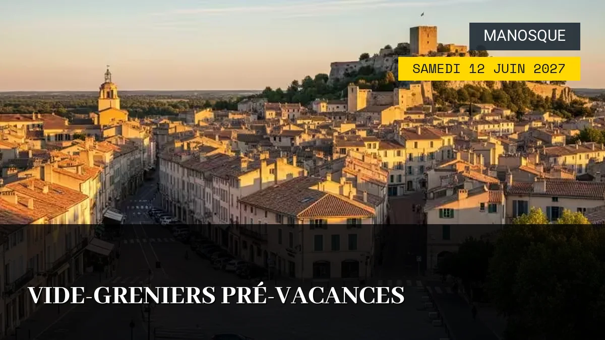 Affiche de l'événement : Vide-greniers pré-vacances – Samedi 12 Juin 2027