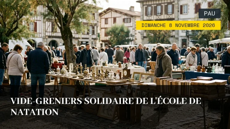 Vide-Greniers Solidaire de l’École de Natation – Dimanche 8 Novembre 2026