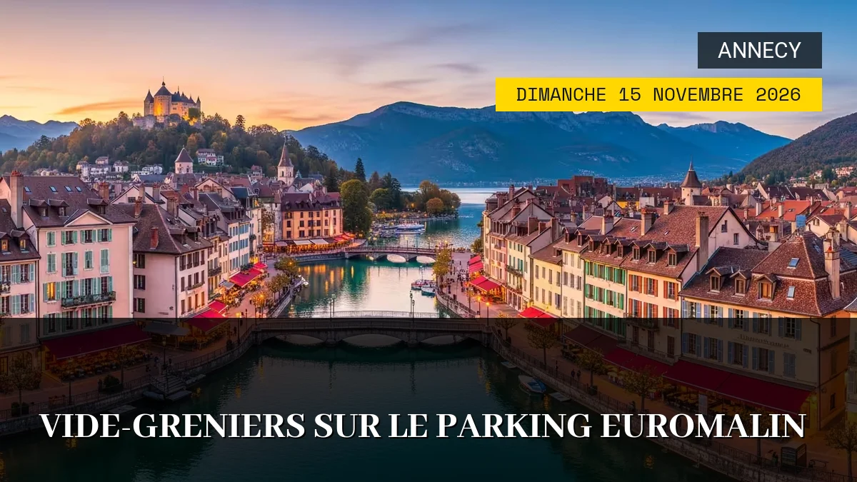 Affiche de l'événement : Vide-greniers sur le parking Euromalin – Dimanche 15 Novembre 2026