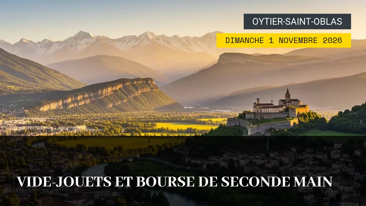 Affiche de l'événement : Vide-Jouets et Bourse de Seconde Main – Dimanche 1 Novembre 2026