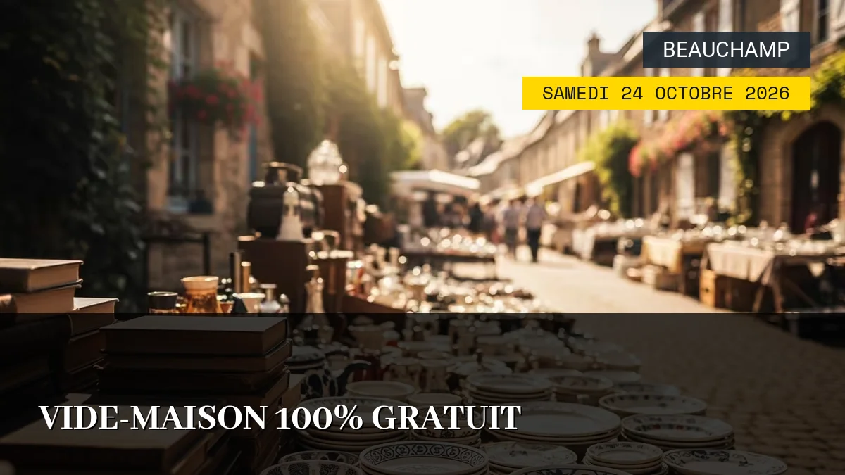 Affiche de l'événement : Vide-Maison 100% Gratuit – Samedi 24 Octobre 2026