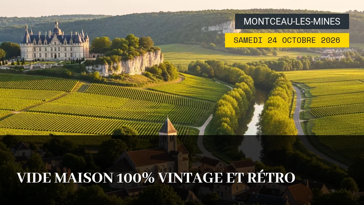 Affiche de l'événement : Vide Maison 100% Vintage et Rétro – Samedi 24 Octobre 2026