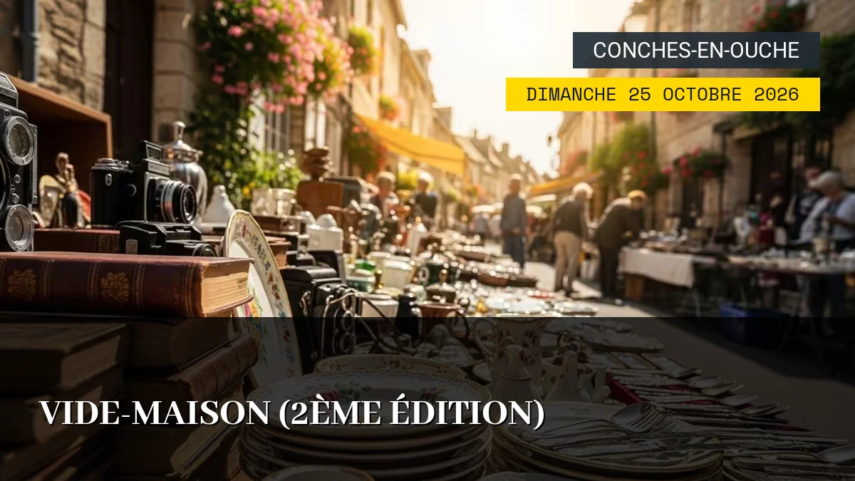 Affiche de l'événement : Vide-Maison (2ème édition) – Dimanche 25 Octobre 2026