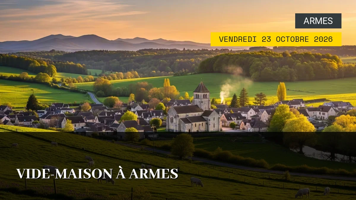 Affiche de l'événement : Vide-maison à Armes – Vendredi 23 Octobre 2026