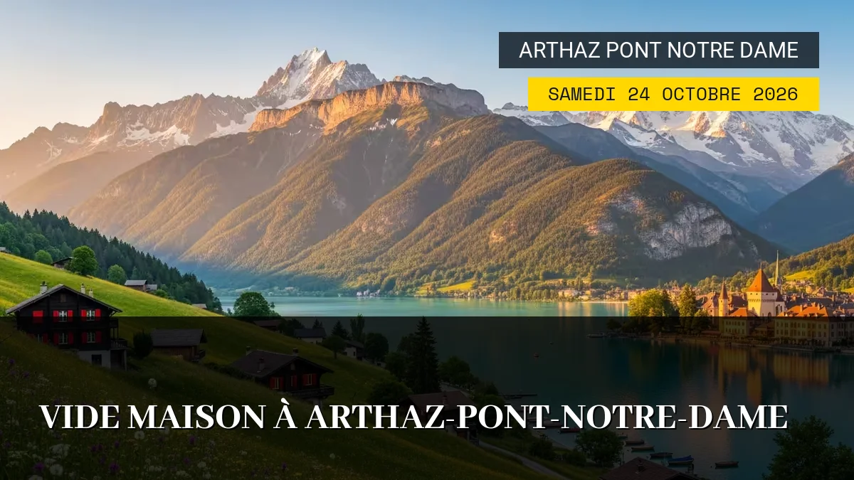 Affiche de l'événement : Vide Maison à Arthaz-Pont-Notre-Dame – Samedi 24 Octobre 2026