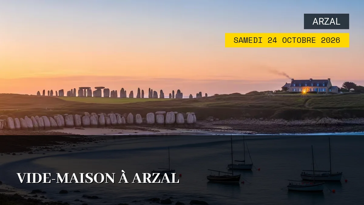 Affiche de l'événement : Vide-maison à Arzal – Samedi 24 Octobre 2026
