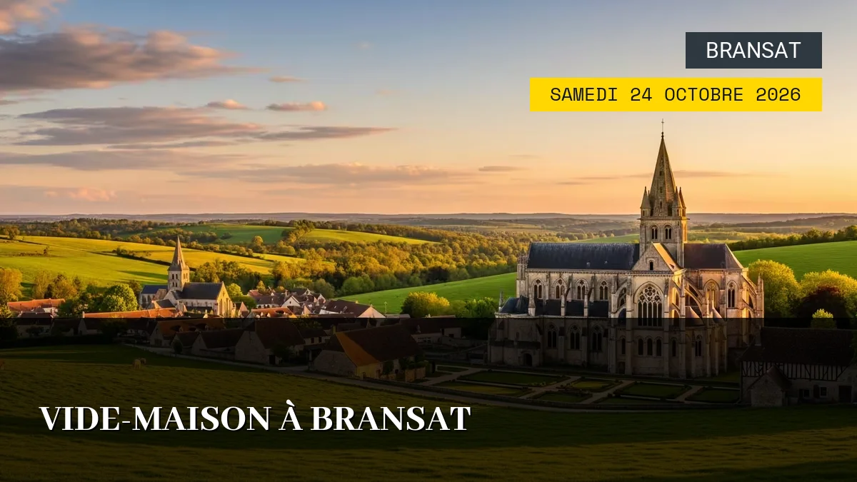 Affiche de l'événement : Vide-maison à Bransat – Samedi 24 Octobre 2026