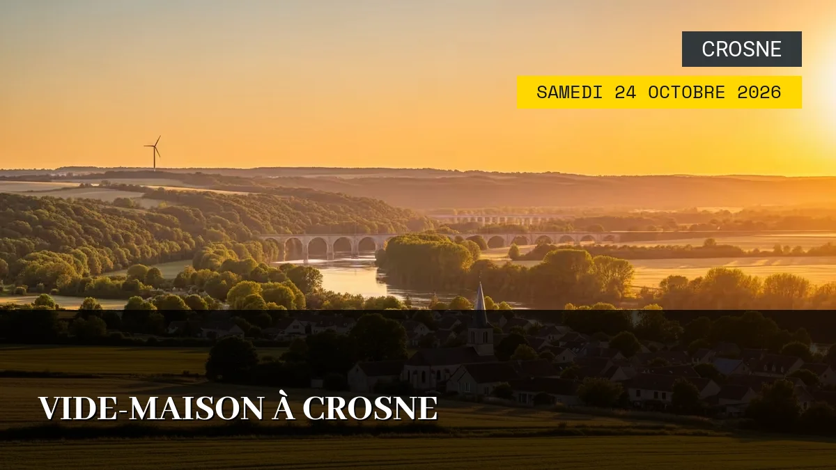 Affiche de l'événement : Vide-Maison à Crosne – Samedi 24 Octobre 2026