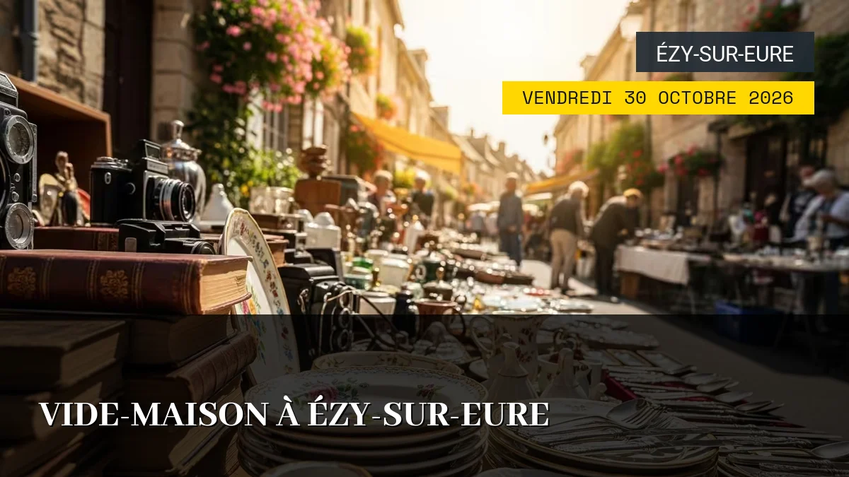 Affiche de l'événement : Vide-Maison à Ézy-sur-Eure – Vendredi 30 Octobre 2026