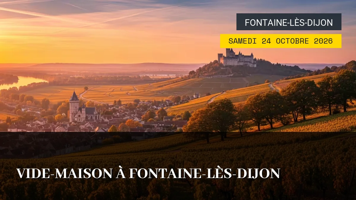 Affiche de l'événement : Vide-Maison à Fontaine-lès-Dijon – Samedi 24 Octobre 2026