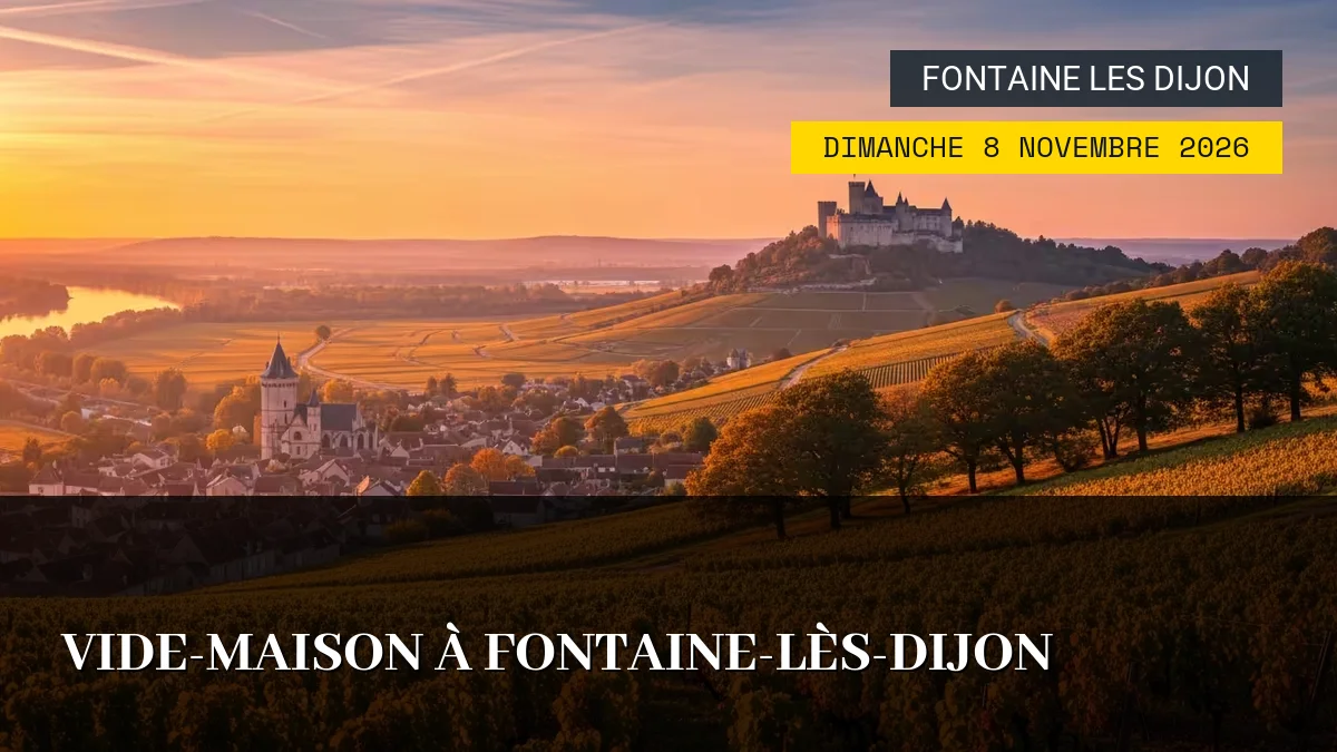 Affiche de l'événement : Vide-Maison à Fontaine-lès-Dijon – Dimanche 8 Novembre 2026