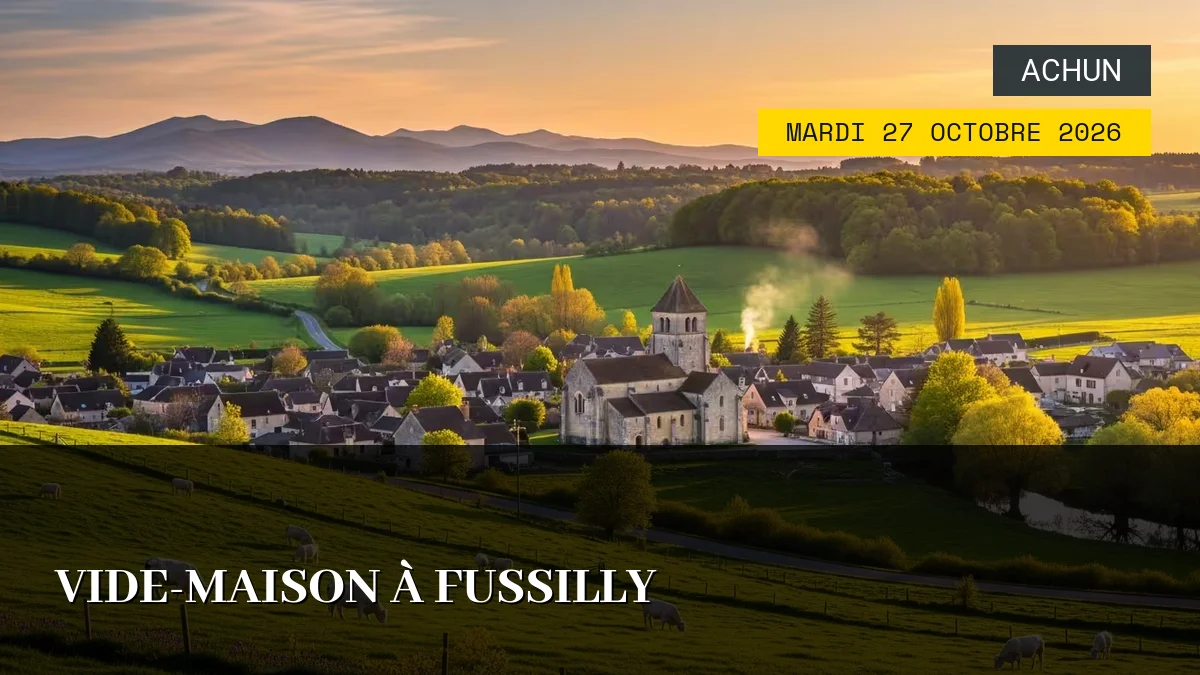 Affiche de l'événement : Vide-Maison à Fussilly – Mardi 27 Octobre 2026