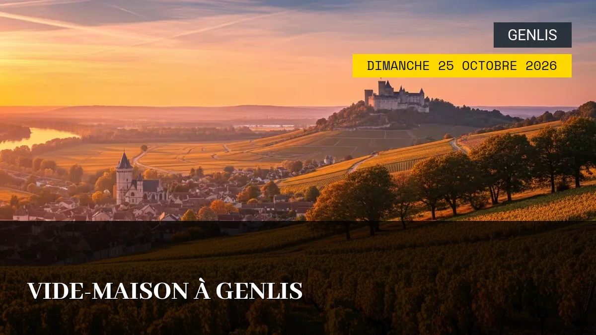 Affiche de l'événement : Vide-Maison à Genlis – Dimanche 25 Octobre 2026