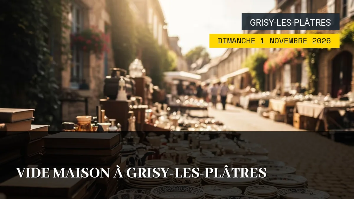 Affiche de l'événement : Vide Maison à Grisy-les-Plâtres – Dimanche 1 Novembre 2026