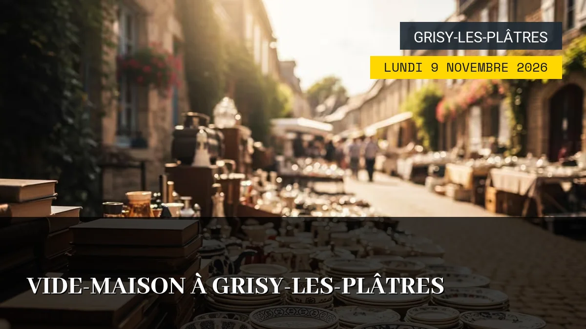 Affiche de l'événement : Vide-Maison à Grisy-les-Plâtres – Lundi 9 Novembre 2026