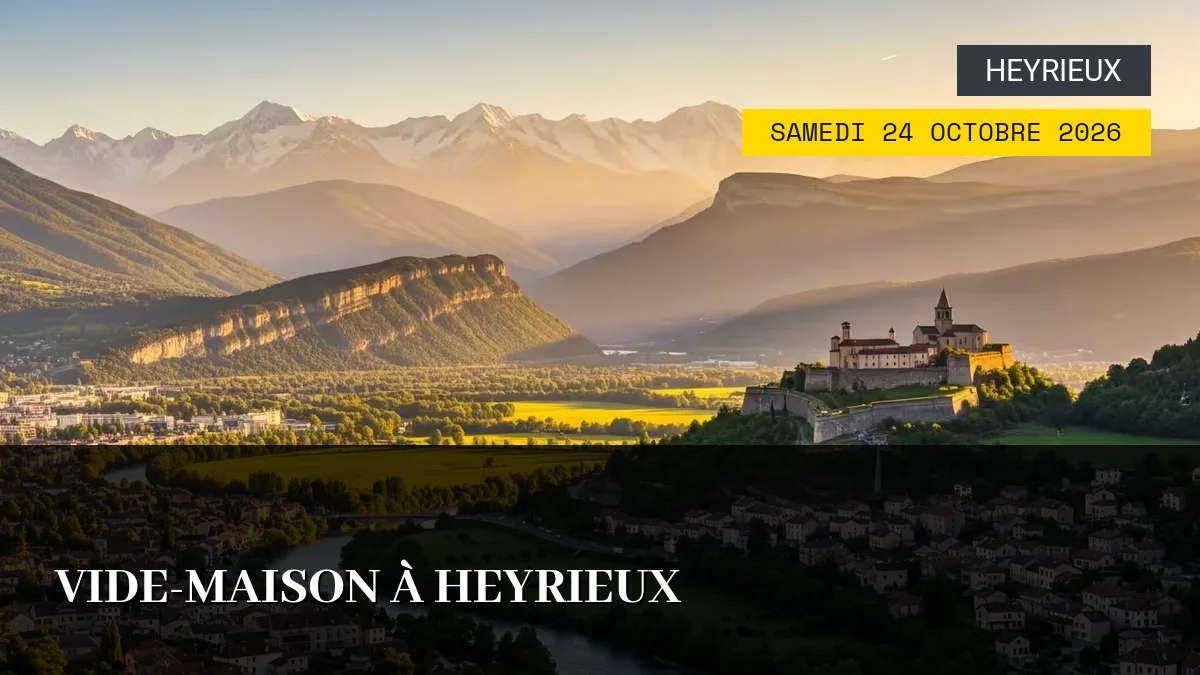 Affiche de l'événement : Vide-Maison à Heyrieux – Samedi 24 Octobre 2026