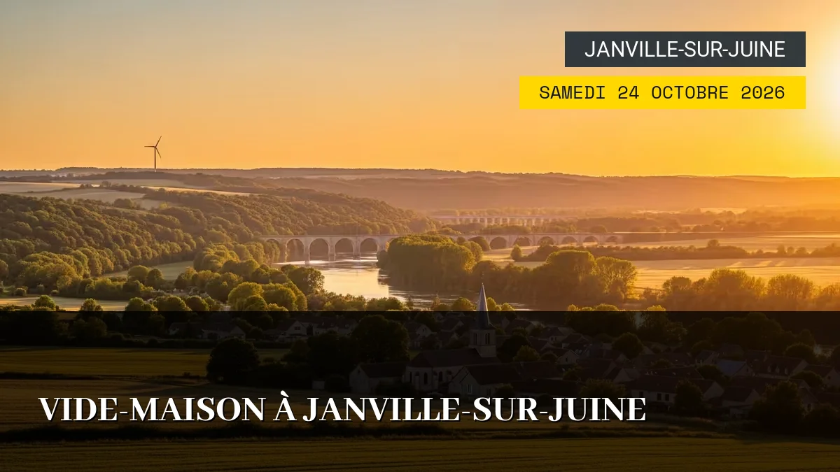 Affiche de l'événement : Vide-Maison à Janville-sur-Juine – Samedi 24 Octobre 2026