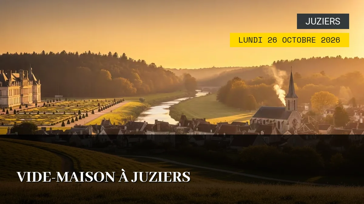 Affiche de l'événement : Vide-Maison à Juziers – Lundi 26 Octobre 2026